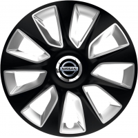 KRYTY KOLIES PRE NISSAN 16" STRATOS black/silver 4ks